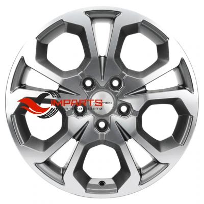 Колесный диск Khomen Wheels 6,5x17/5x114,3 ET50 D66,1 KHW1711 (Arkana/Kaptur) Gray-FP