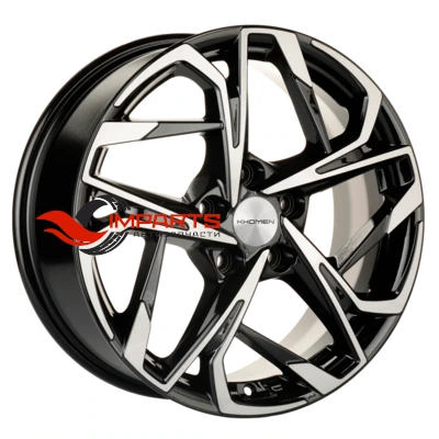 Колесный диск Khomen Wheels 7x17/5x114,3 ET45 D67,1 KHW1716 (CX-5/i40/X-Trail) Black-FP