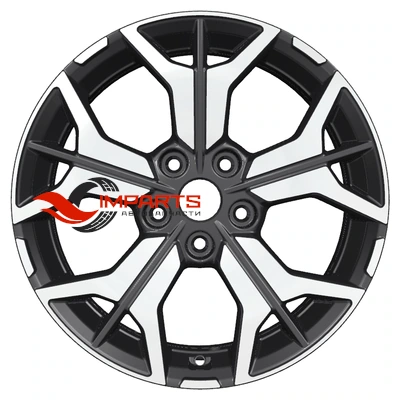 Колесный диск Khomen Wheels 7x17/5x114,3 ET39 D60,1 KHW1715 (RAV4) Black-FP