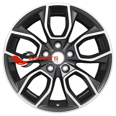 Колесный диск Khomen Wheels 7x17/5x114,3 ET45 D67,1 KHW1713 (CX-5/i40/X-Trail) Black-FP