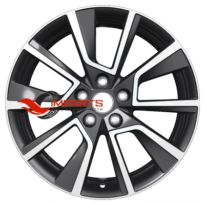 Колесный диск Khomen Wheels 7x18/5x114,3 ET35 D66,1 KHW1802 (Koleos) Black-FP