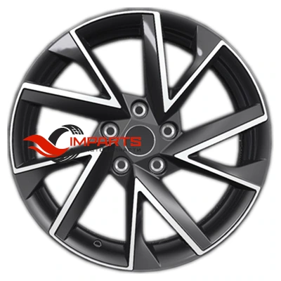 Колесный диск Khomen Wheels 7x17/5x114,3 ET45 D67,1 KHW1714 (CX-5/i40/X-Trail) Black-FP