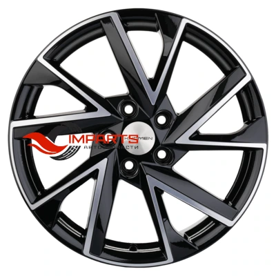 Колесный диск Khomen Wheels 7x17/5x114,3 ET50 D67,1 KHW1714 (CX-5/Seltos/Optima) Black-FP