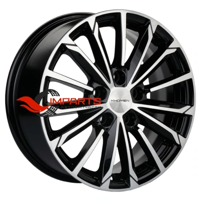 Колесный диск Khomen Wheels 6,5x16/5x114,3 ET50 D67,1 KHW1611 (Huyndai/Kia) Black-FP