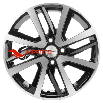 Колесный диск Khomen Wheels 6x16/4x100 ET48 D54,1 KHW1609 (Rio I/Solaris I) Black-FP