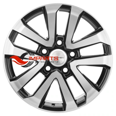 Колесный диск Khomen Wheels 8,5x20/5x150 ET45 D110,1 KHW2003 (LX570/LC100/LC200) Black-FP