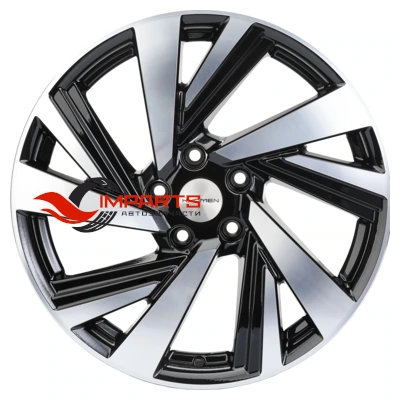 Колесный диск Khomen Wheels 7,5x18/5x114,3 ET50 D66,1 KHW1801 (Murano) Black-FP