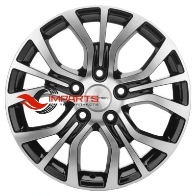 Колесный диск Khomen Wheels 6,5x16/5x114,3 ET45 D60,1 KHW1608 (Toyota/Suzuki) Black-FP