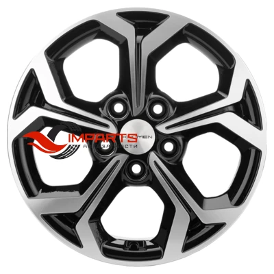 Колесный диск Khomen Wheels 6,5x16/5x108 ET50 D63,3 KHW1606 (Focus) Black-FP