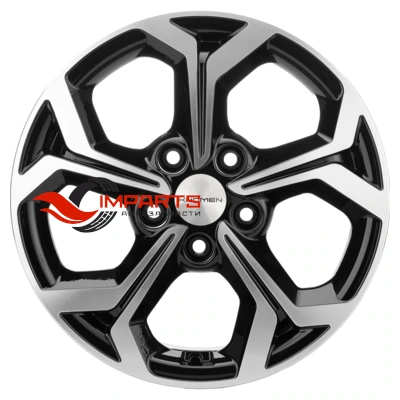 Колесный диск Khomen Wheels 6,5x16/5x114,3 ET50 D67,1 KHW1606 (Huyndai/Kia) Black-FP