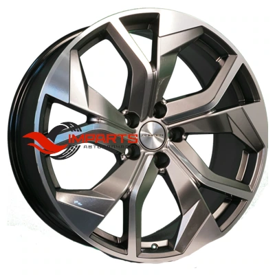 Колесный диск Khomen Wheels 8,5x20/5x112 ET33 D66,6 KHW2006 (Audi/VW) Dark Chrome