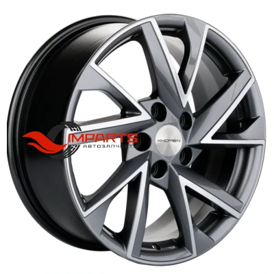 Колесный диск Khomen Wheels 7x17/5x108 ET40 D60,1 KHW1714 (Chery Tiggo/Tiggo 7 Pro) Gray-FP