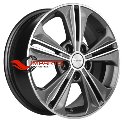 Колесный диск Khomen Wheels 6x16/5x114,3 ET43 D67,1 KHW1603 (Creta/Seltos) Gray-FP