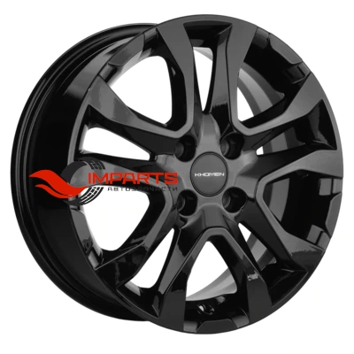 Колесный диск Khomen Wheels 6x15/4x100 ET46 D54,1 KHW1503 (Rio/Solaris) Black