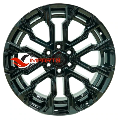 Колёсный диск Khomen Wheels 9x22/6x139,7 ET25 D77,8 AZIMUT 2205 (QX80/Patrol) Black matt