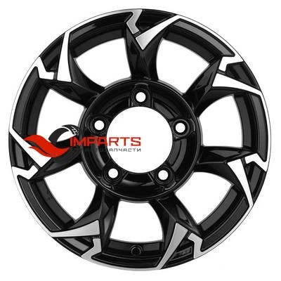 Колесный диск Khomen Wheels 5,5x15/5x139,7 ET5 D108,1 KHW1505 (Jimny) Black-FP