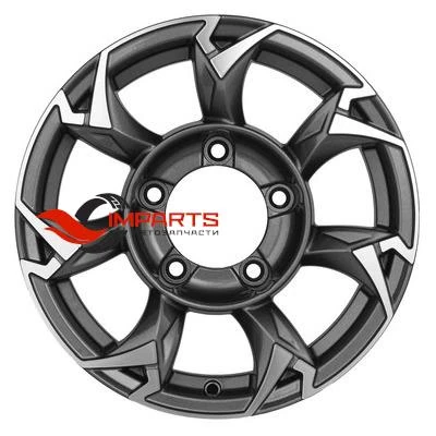 Колесный диск Khomen Wheels 5,5x15/5x139,7 ET5 D108,1 KHW1505 (Jimny) Gray-FP