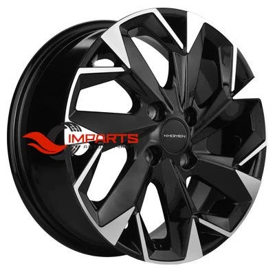 Колесный диск Khomen Wheels 5,5x14/4x100 ET43 D60,1 KHW1402 Black-FP