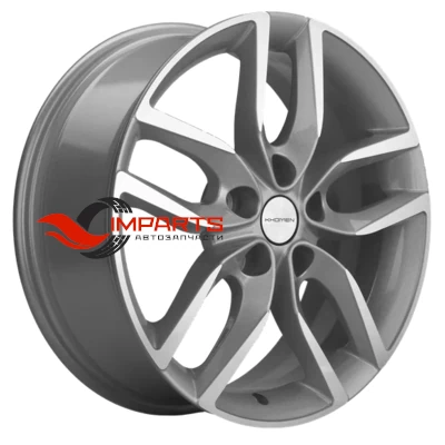 Колесный диск Khomen Wheels 6,5x17/5x108 ET33 D60,1 KHW1708 (Chery Tiggo 7pro) F-Silver-FP