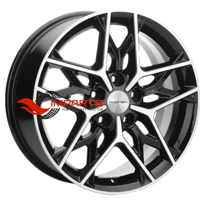 Колесный диск Khomen Wheels 7x17/5x108 ET45 D60,1 KHW1709 (Chery Tiggo 3/Tiggo 3 Pro) Black-FP