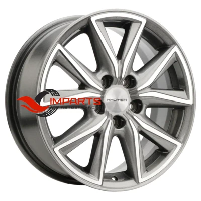 Колесный диск Khomen Wheels 7x17/5x108 ET40 D54,1 KHW1706 (Jac/Москвич 3) Gray-FP