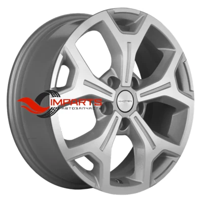 Колесный диск Khomen Wheels 6,5x17/5x120 ET55 D65,1 KHW1710(2) (VW Transporter) F-Silver-FP