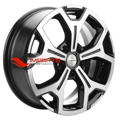 Колесный диск Khomen Wheels 6,5x17/5x120 ET60 D65,1 KHW1710(2) (VW Multivan) Black-FP