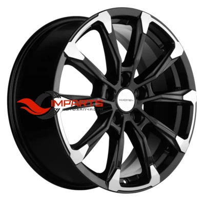 Колесный диск Khomen Wheels 7,5x18/5x108 ET47 D60,1 KHW1808 (Chery Tiggo 8/8 Pro) Black-FP