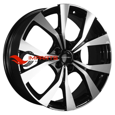 Колесный диск Khomen Wheels 7x19/5x108 ET33 D60,1 KHW1906 (Chery Tiggo 7 Pro) Black-FP