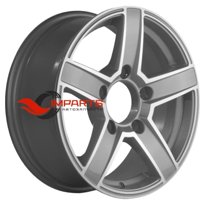 Колесный диск Khomen Wheels 6,5x16/5x139,7 ET35 D98,5 KHW1614 (Niva 4x4 Bronto) F-Silver-FP