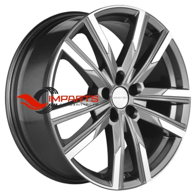 Колесный диск Khomen Wheels 7,5x19/5x100 ET28 D57,1 KHW1905 (FAW Bestune T77) Gray-FP