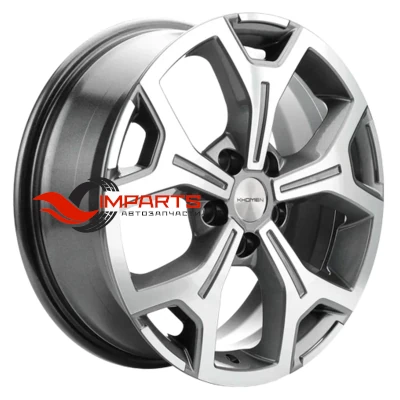 Колесный диск Khomen Wheels 7x17/5x108 ET33 D60,1 KHW1710 (Chery Tiggo/Tiggo 7 Pro) Gray-FP