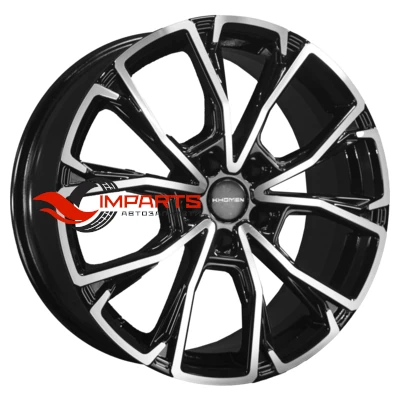 Колесный диск Khomen Wheels 7,5x19/5x114,3 ET45 D66,1 KHW1907 (Nissan X-Trail) Black-FP