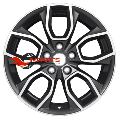 Колесный диск Khomen Wheels 7x17/5x114,3 ET53 D67,1 KHW1713 (Ceed) Black-FP