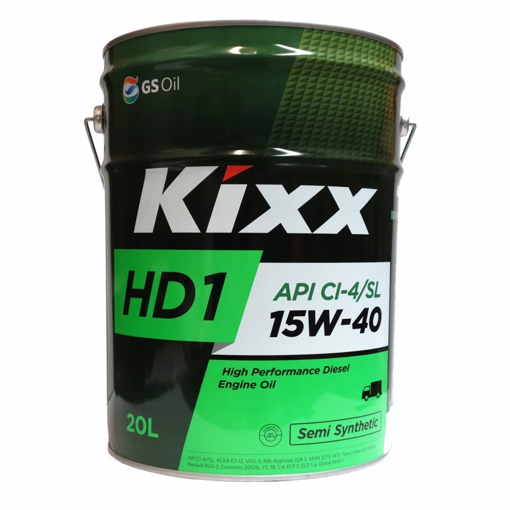 Моторное масло Kixx HD 15W-40 полусинтетическое 20 л