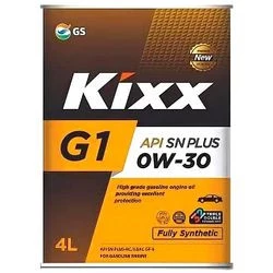Моторное масло Kixx G1 SN Plus 0W-30 синтетическое 4 л