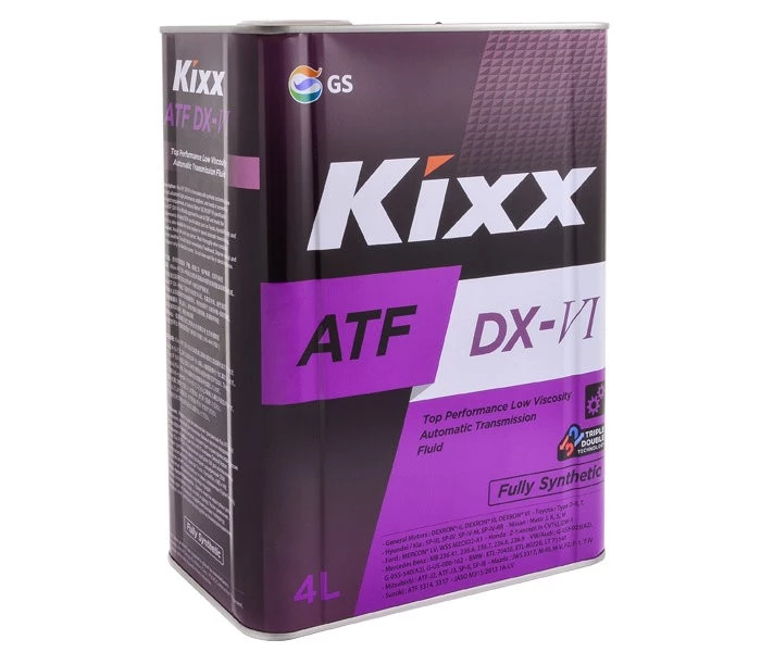 Масло трансмиссионное Kixx ATF DX-VI синтетическое 4 л