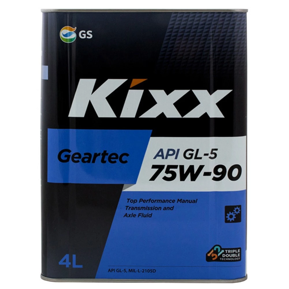 Масло трансмиссионное Kixx Geartec 75W-90 полусинтетическое 4 л