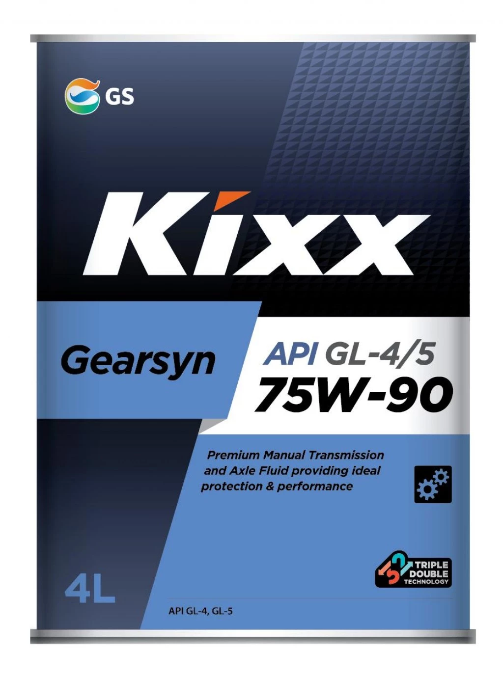 Масло трансмиссионное Kixx Gearsyn 75W-90 синтетическое 4 л
