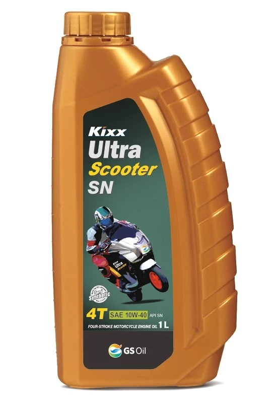 Моторное масло 4-х тактное Kixx Ultra 4T Scooter 10W-40 полусинтетическое 1 л