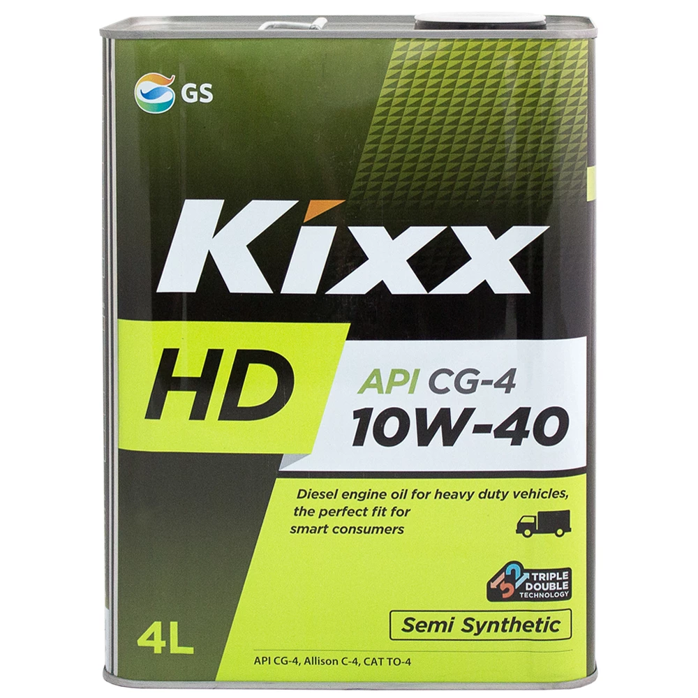 Моторное масло Kixx HD CG-4 10W-40 полусинтетическое 4 л