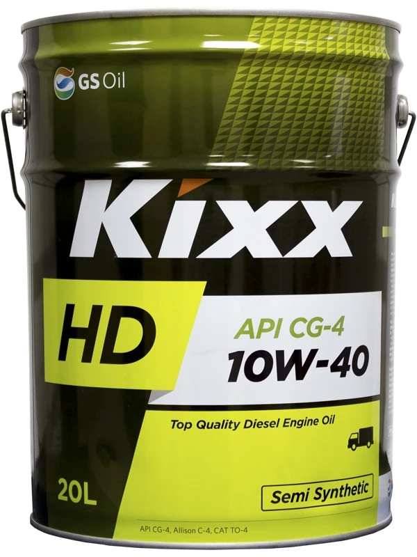 Моторное масло Kixx HD CG-4 10W-40 полусинтетическое 20 л
