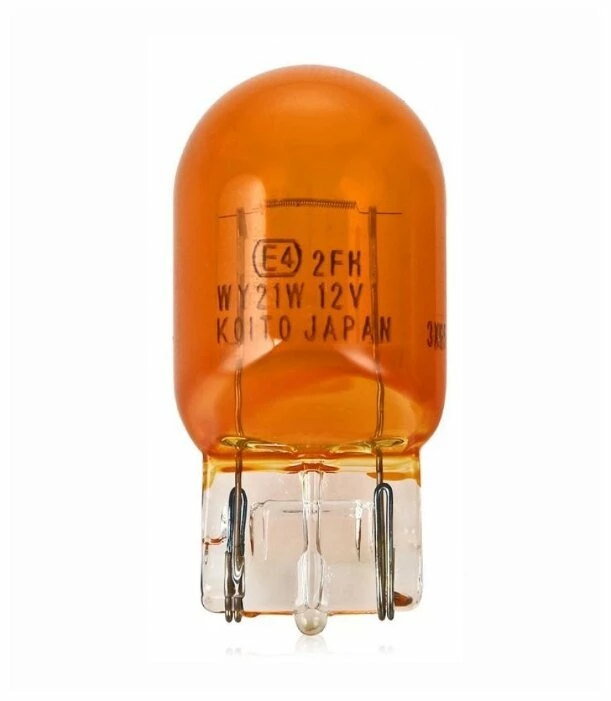 Лампа подсветки WY21W 12V 21W KOITO (оранжевый, T20)