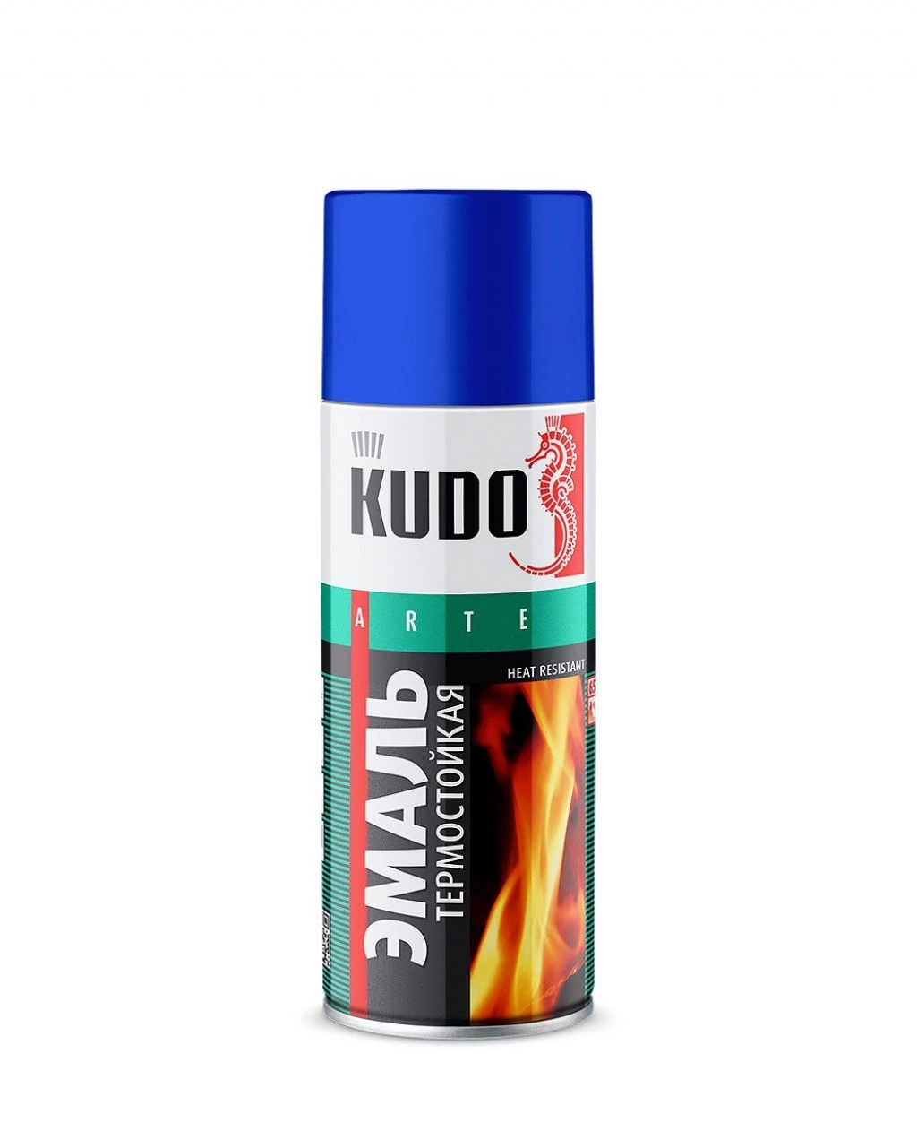 Эмаль термостойкая KUDO белая (520 мл) (аэрозоль)