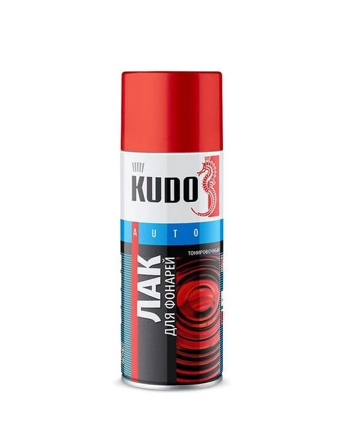 Лак акриловый KUDO черный (520 мл) (для тонировки фонарей ) (аэрозоль)