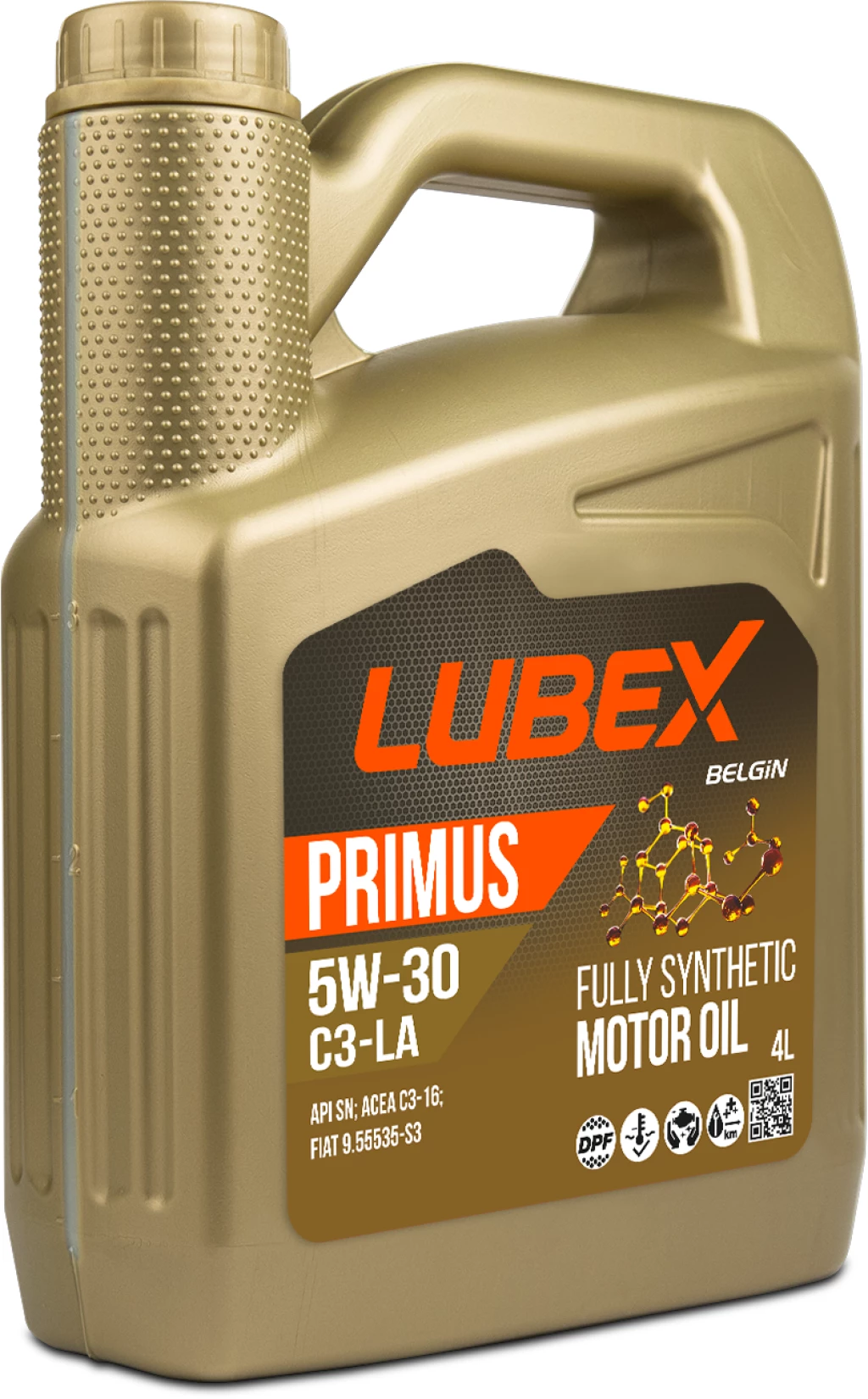 Моторное масло LUBEX Primus C3-LA 5W-30 синтетическое 4 л