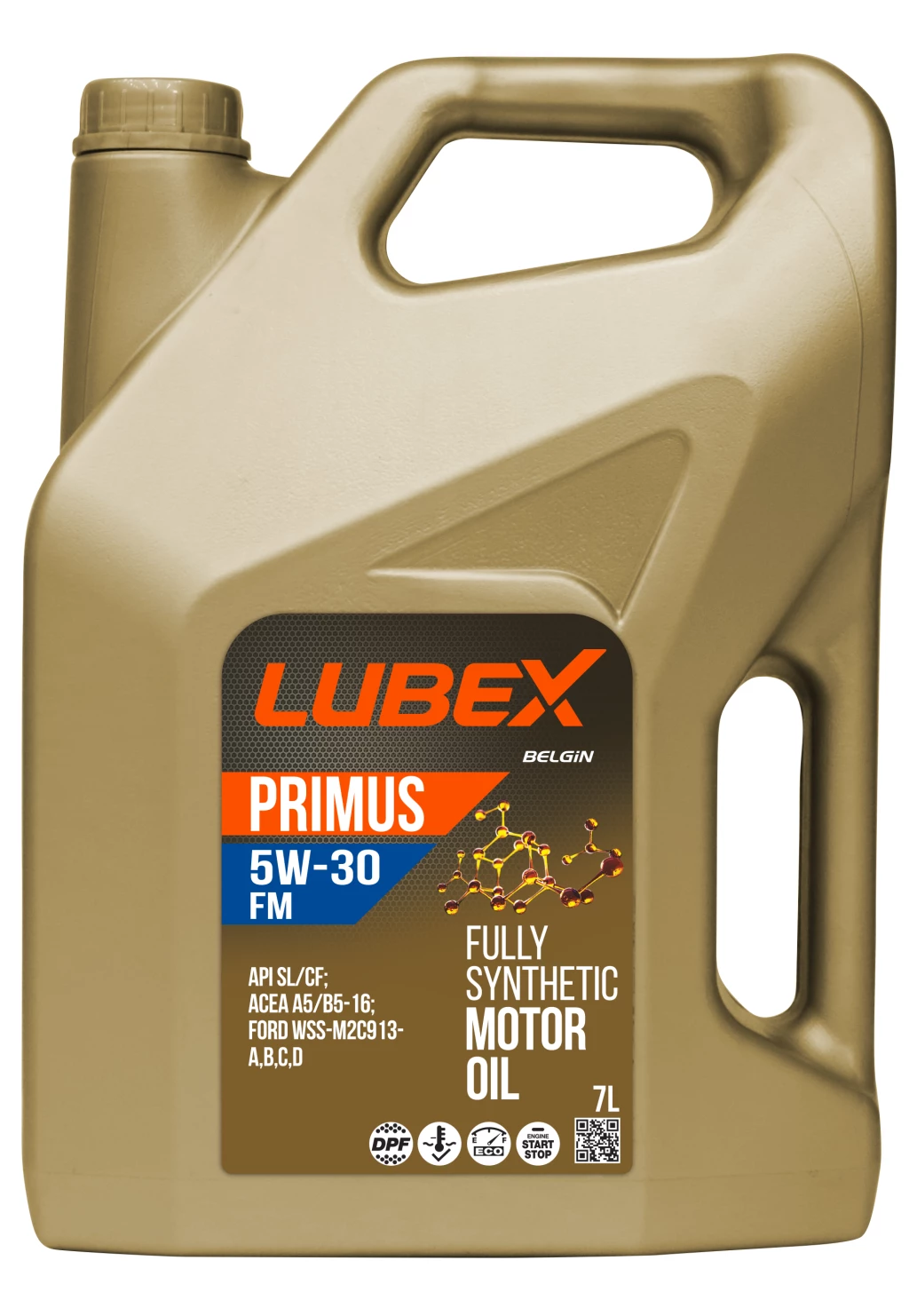 Моторное масло LUBEX Primus FM 5W-30 синтетическое 7 л