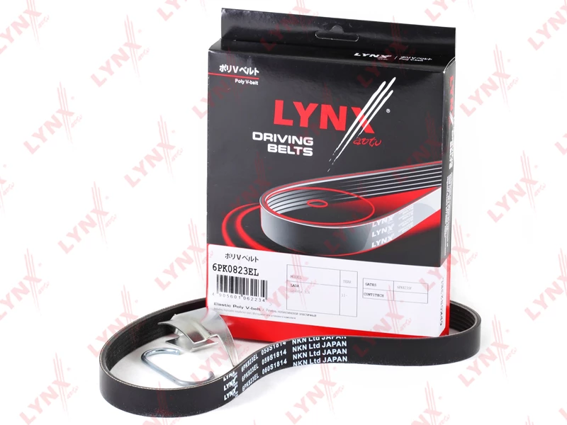 Ремень поликлиновой LYNXauto 6PK0823EL