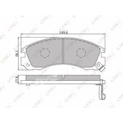 Колодки дисковые LYNXauto BD-5501