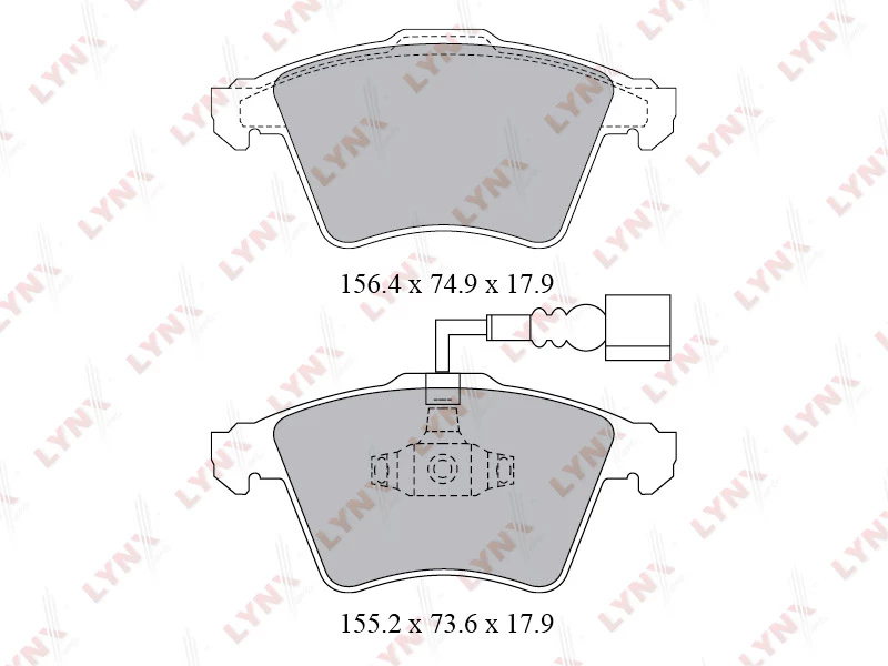 Колодки дисковые LYNXauto BD-8032